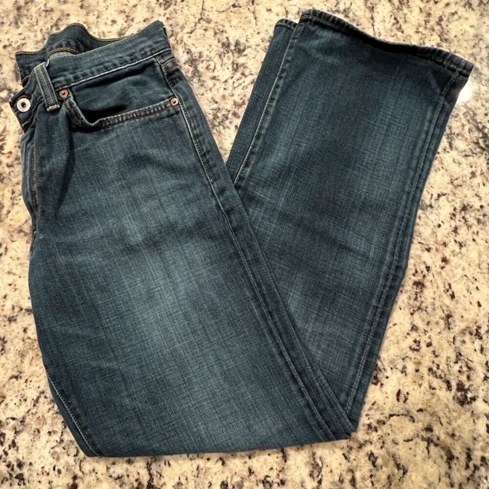Lucky Brand Vintage Straight Jeans Mens 32x31 Made in USA 100% Cotton Blue